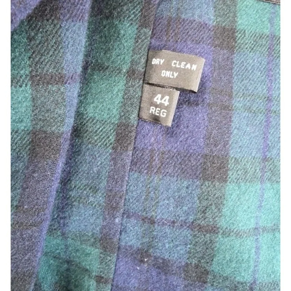 MISTY HARBOR Men's Vtg Trench Coat Zip-out  PLAID Fleece Liner ‎ lined  Sz 44R